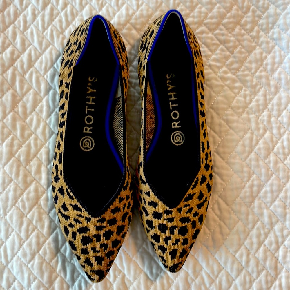 Rothy’s Point flats, Leopard